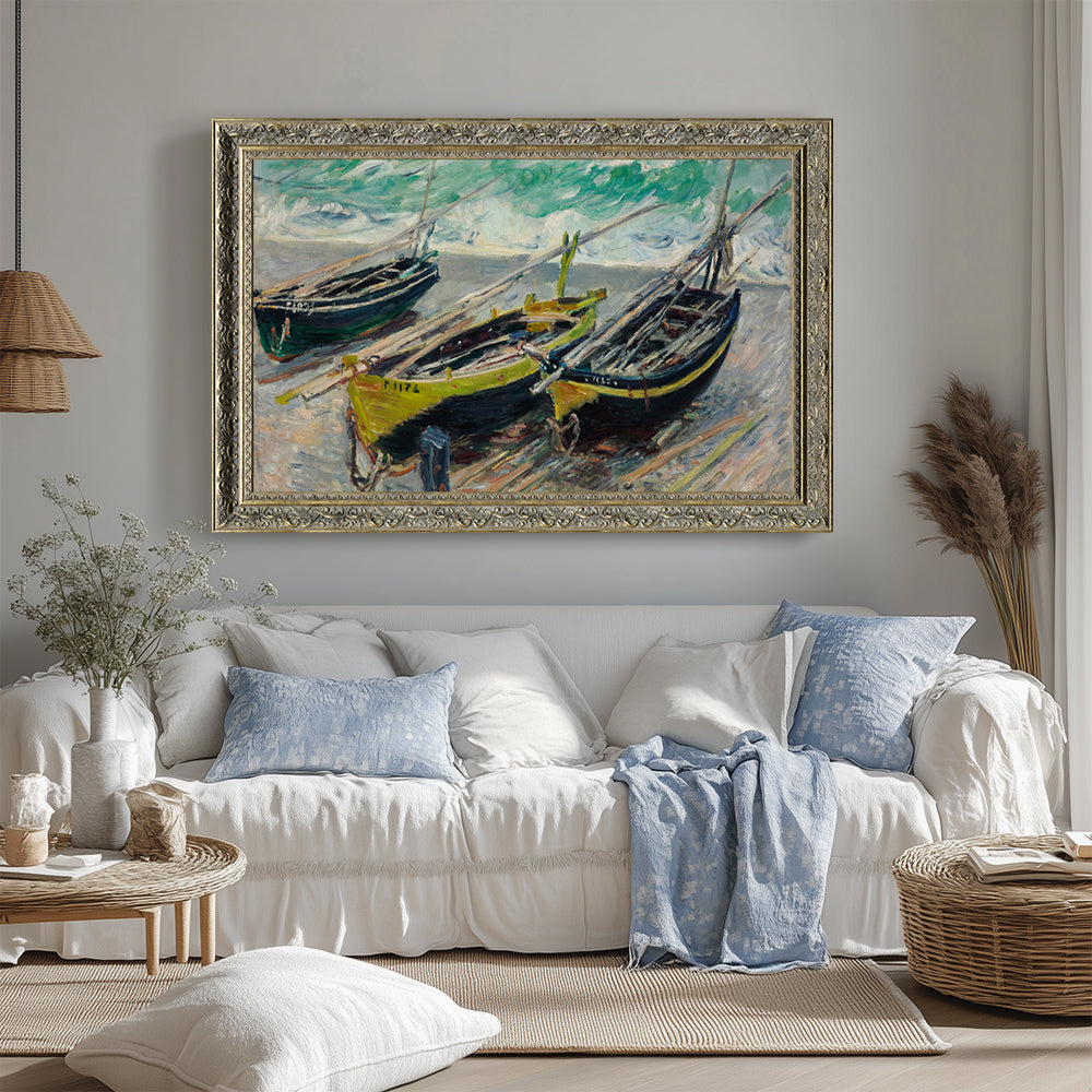 Claude Monet's "Three Fishing Boats"
