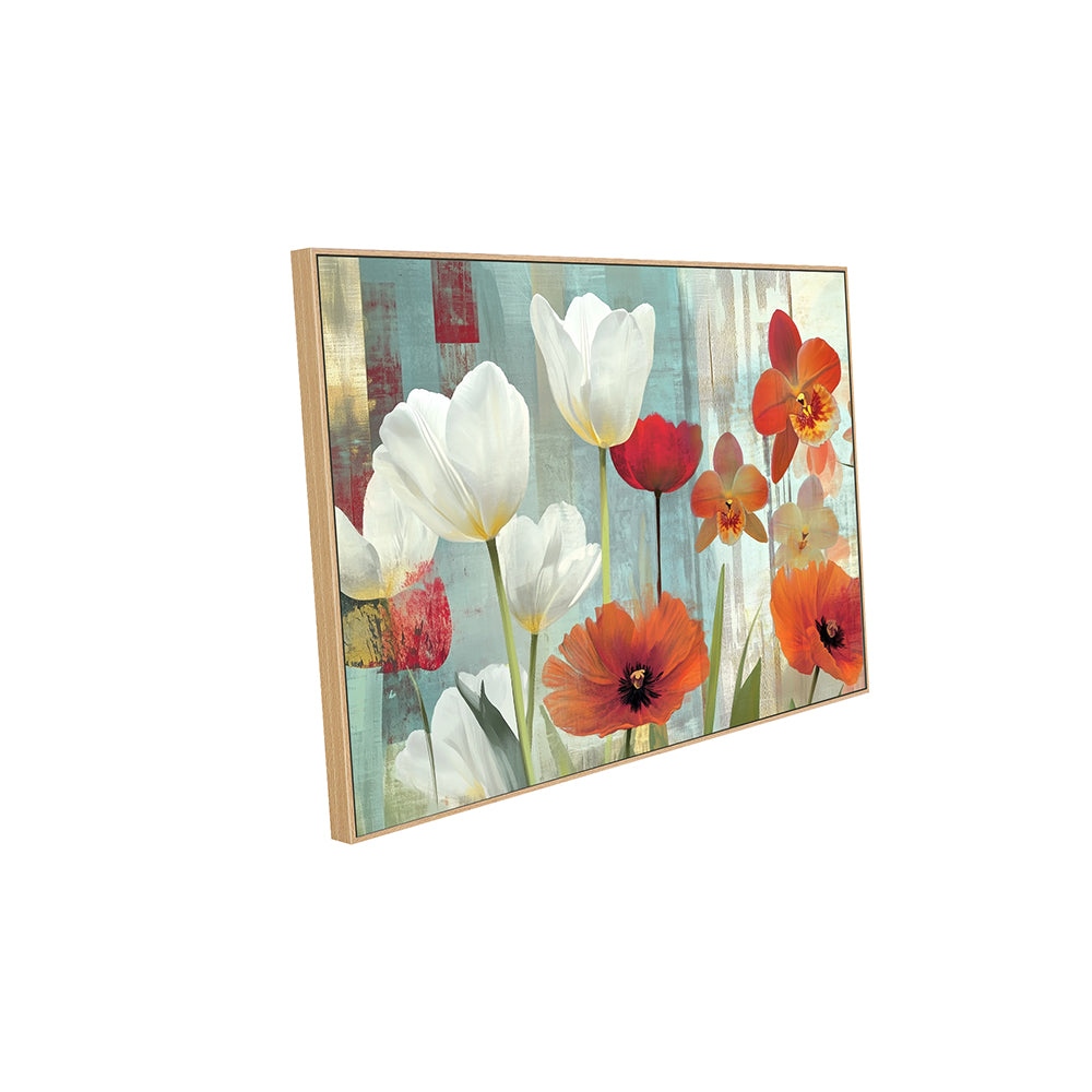 Vibrant Floral Garden Canvas Wall Art