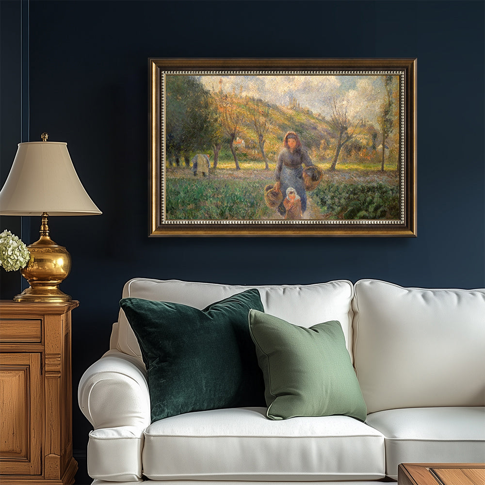 The Cabbage Gatherers By Camille Pissarro