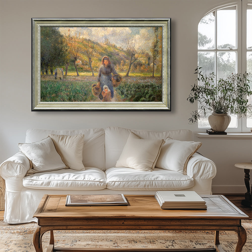 The Cabbage Gatherers By Camille Pissarro