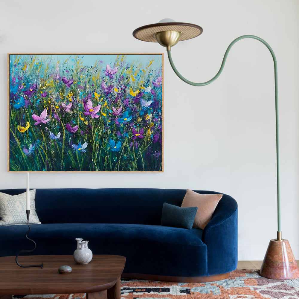 Blooming Meadow Floral Canvas Wall Art