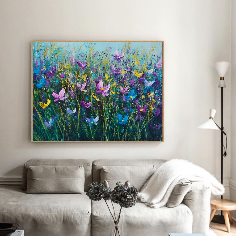 Blooming Meadow Floral Canvas Wall Art