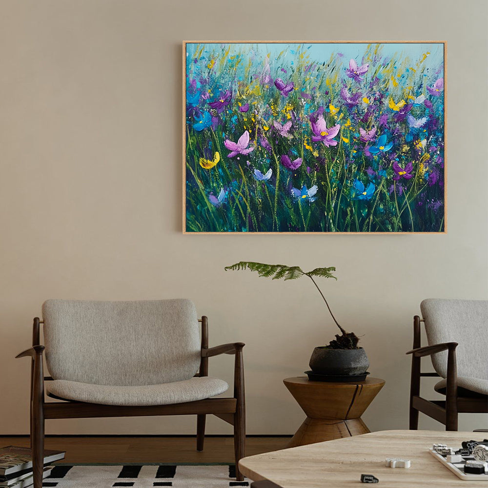 Blooming Meadow Floral Canvas Wall Art