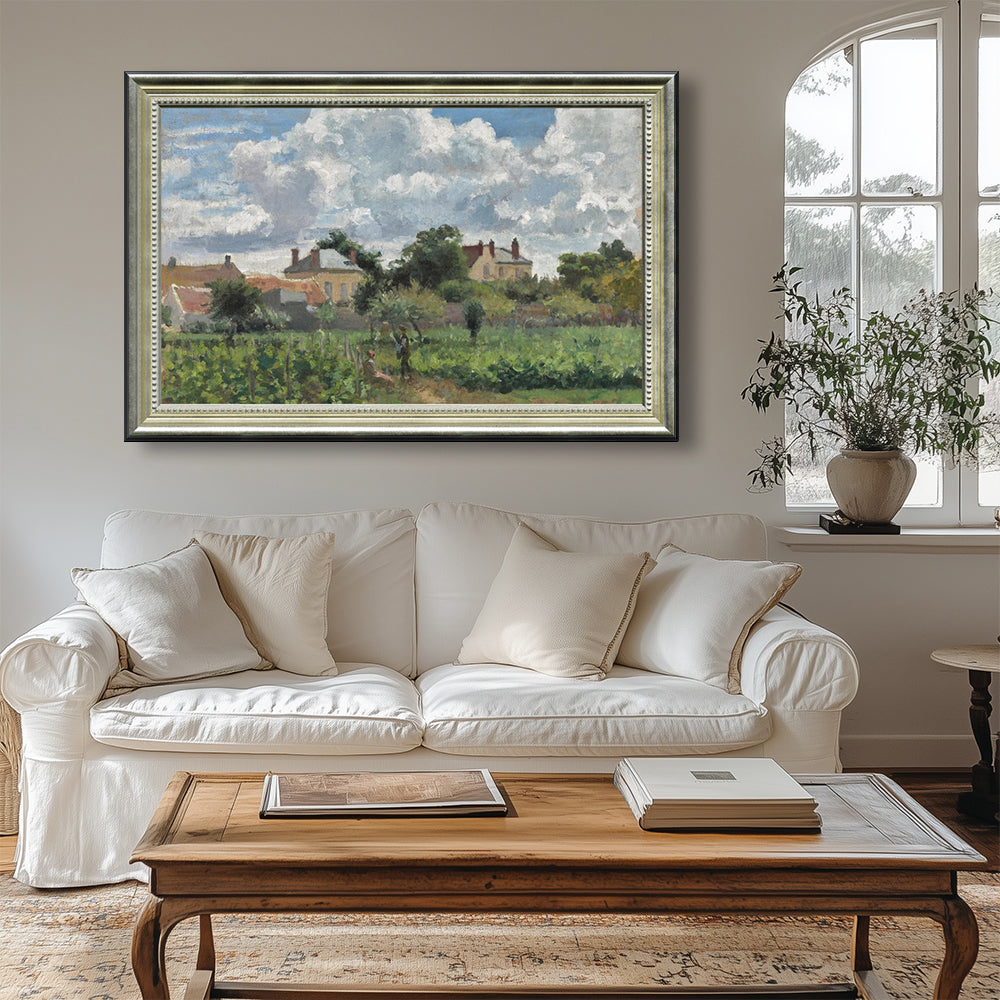 The Vineyard At Eragny By Camille Pissarro