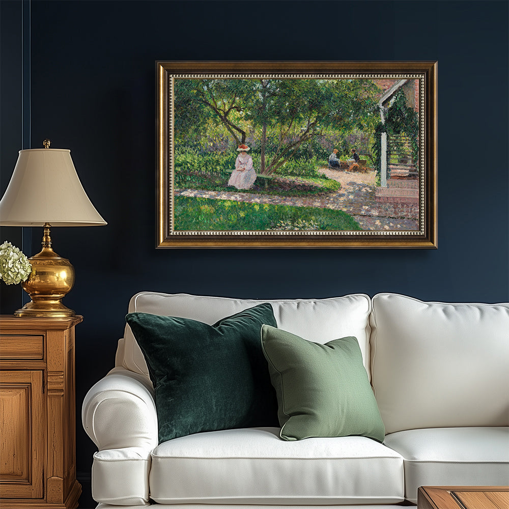 The Garden At Eragny By Camille Pissarro