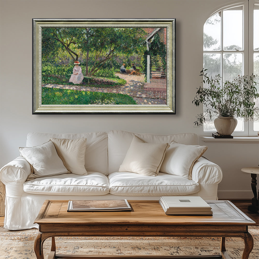 The Garden At Eragny By Camille Pissarro