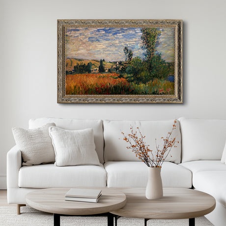 "Weg durch die Mohnfelder, Ile Saint-Martin, Vetheuil,1880" By Claude Monet