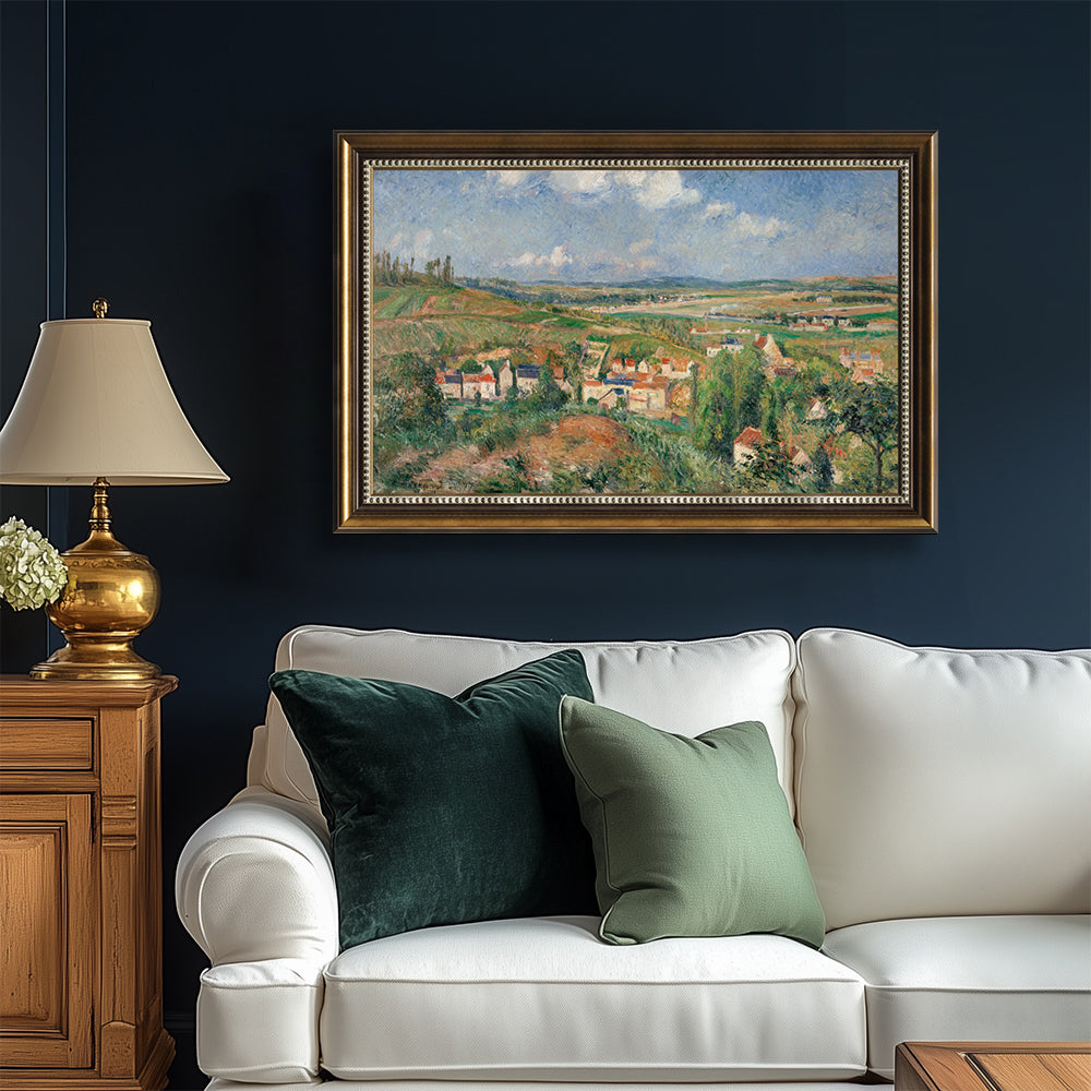 The Village Of Eragny By Camille Pissarro