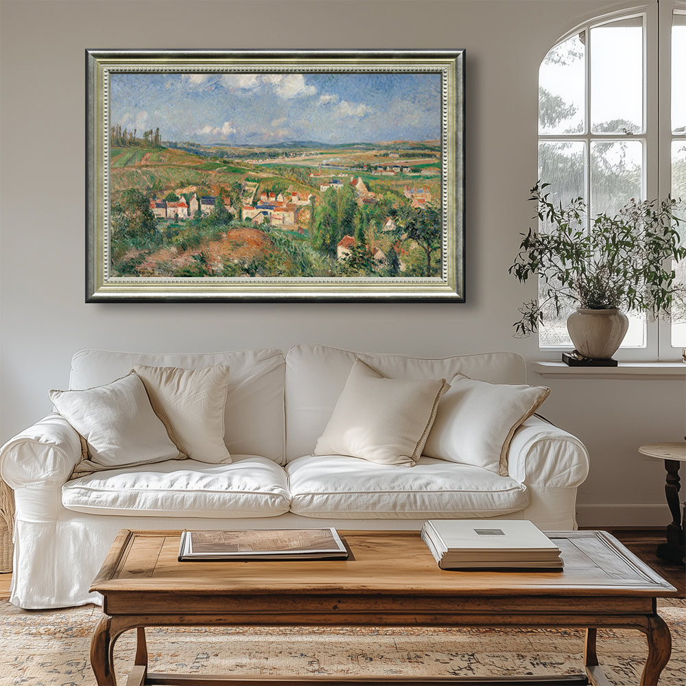 The Village Of Eragny By Camille Pissarro