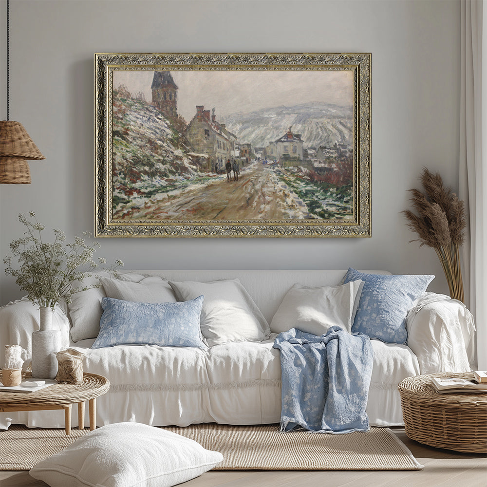 "Village Street, Vétheuil" By Claude Monet