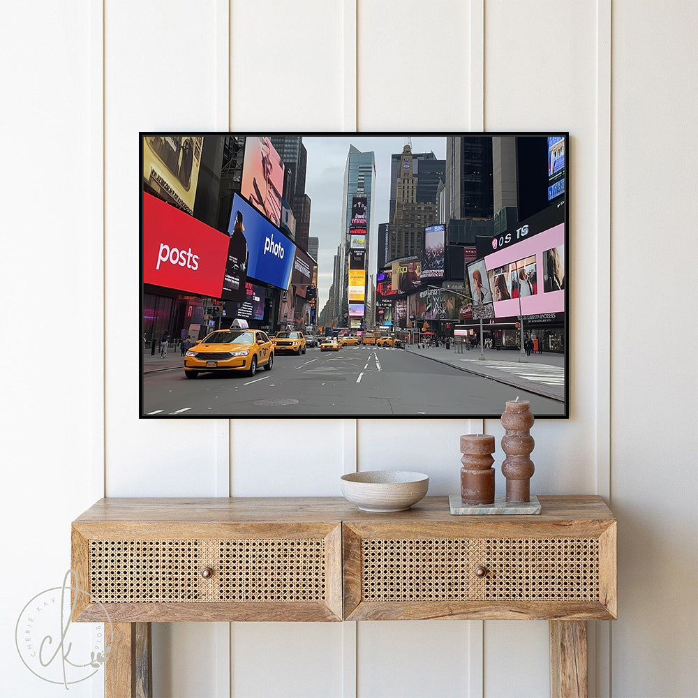 Times Square Energy: Iconic NYC - Canvas Wall Art