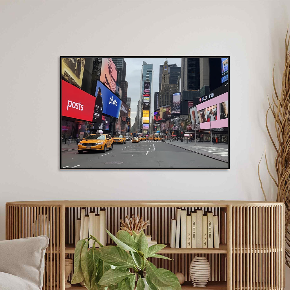 Times Square Energy: Iconic NYC - Canvas Wall Art