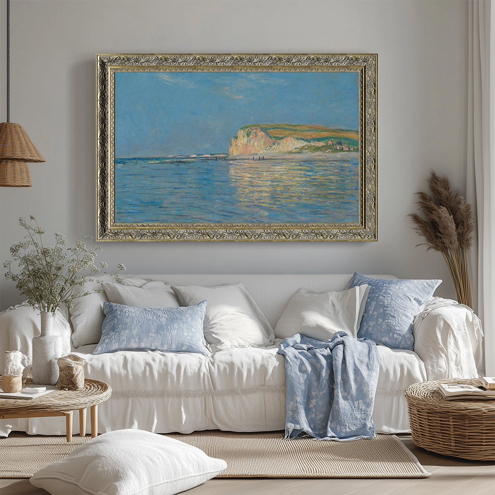 Low Tide at Pourville By Claude Monet