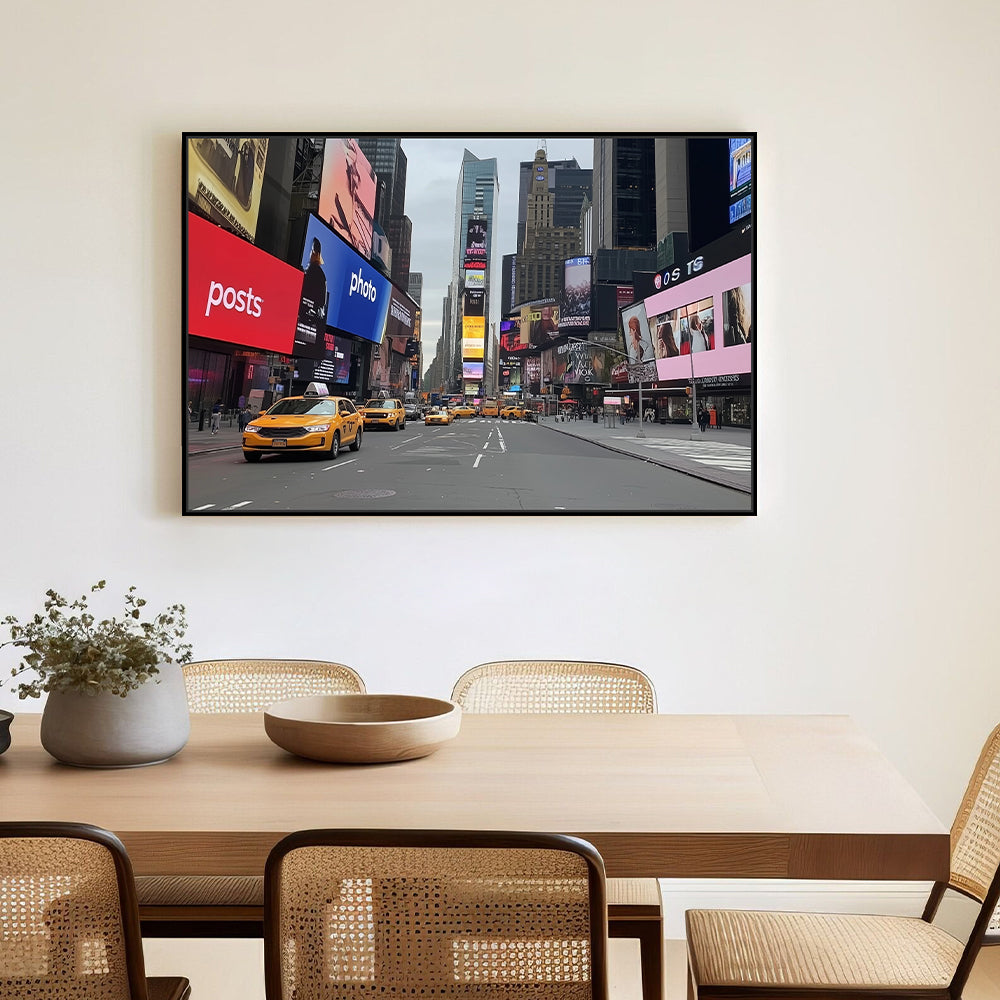 Times Square Energy: Iconic NYC - Canvas Wall Art
