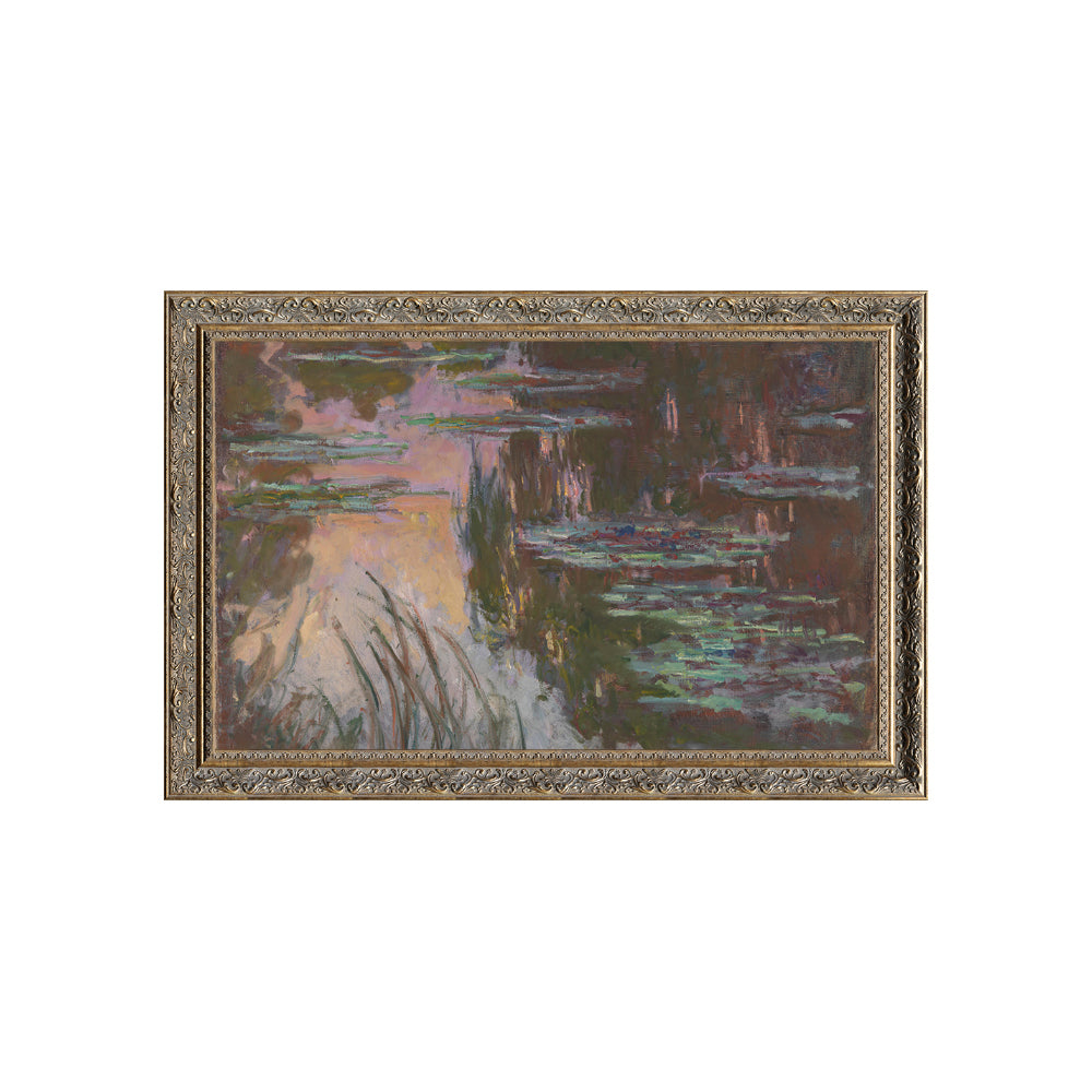 "Water-Lilies, Setting Sun" By Claude Monet