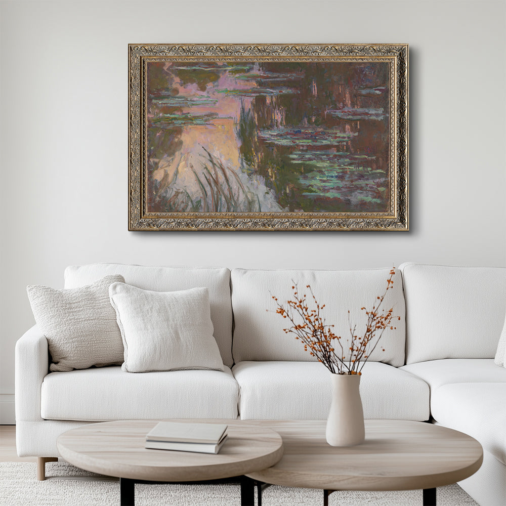 "Water-Lilies, Setting Sun" By Claude Monet