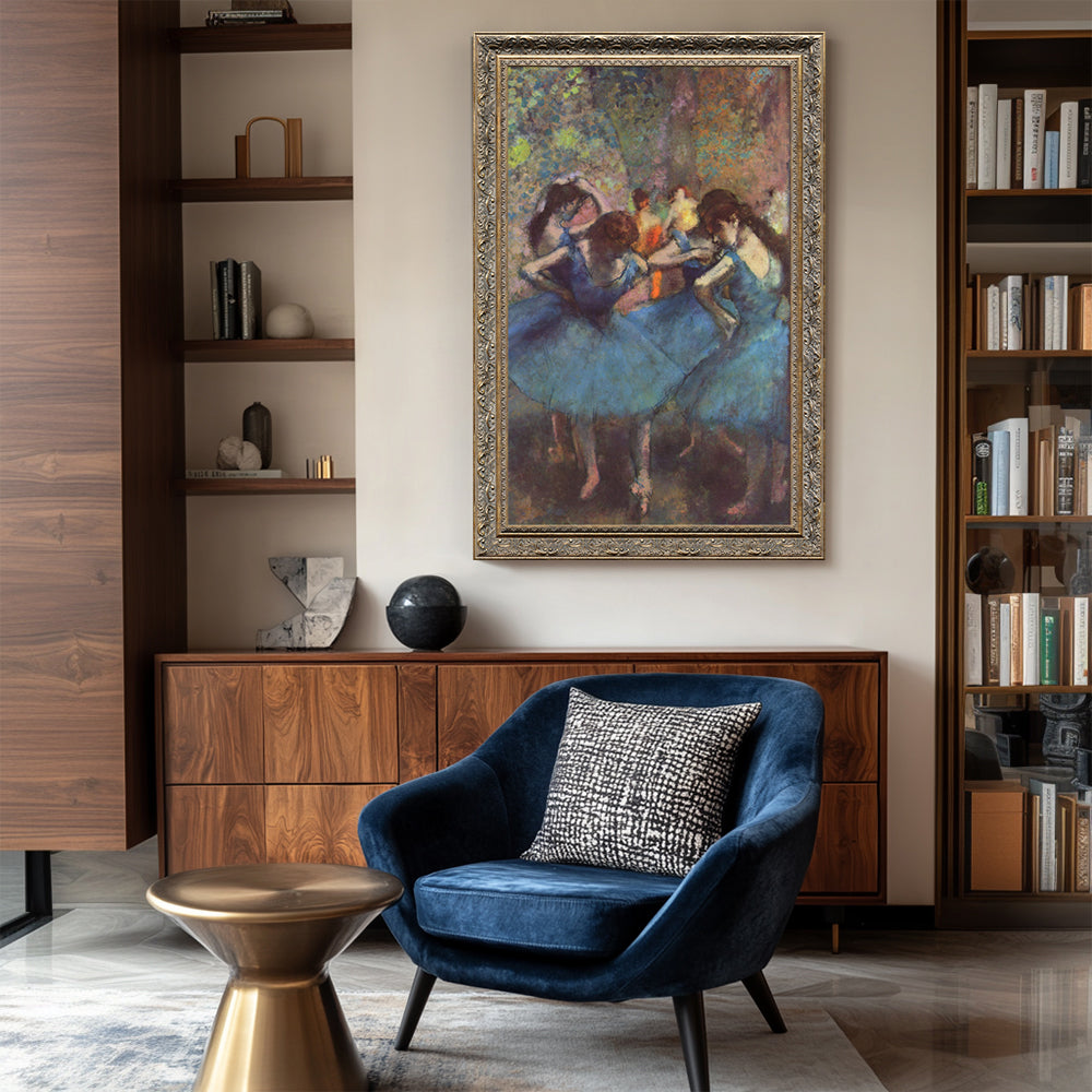 Dancers In Blue By Edgar Degas