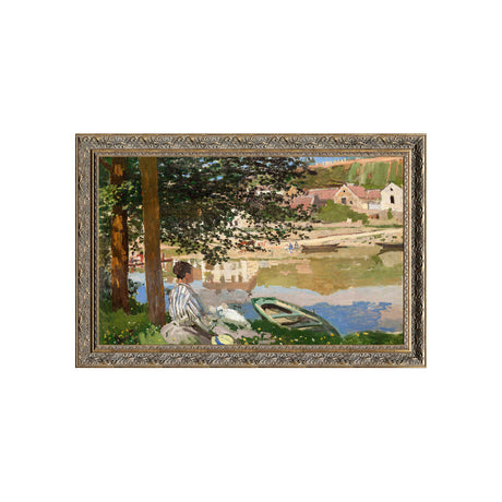 On the Bank of the Seine, Bennecourt By Claude Monet