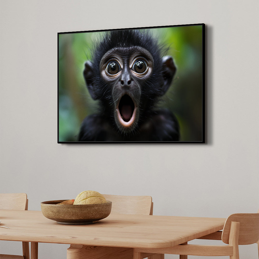 Surprised Monkey: Fun And Whimsical Canvas Wall Art