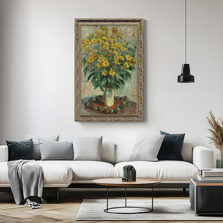 "Jerusalem Artichoke Flowers" By Claude Monet