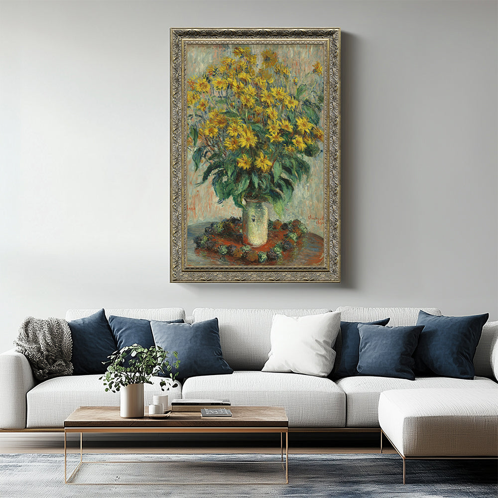 "Jerusalem Artichoke Flowers" By Claude Monet
