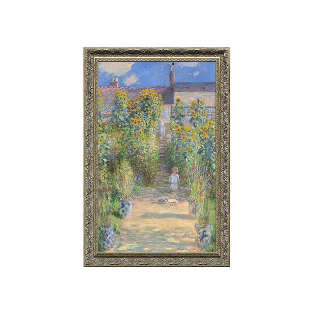 "The Artist's Garden at Vétheuil" By Claude Monet