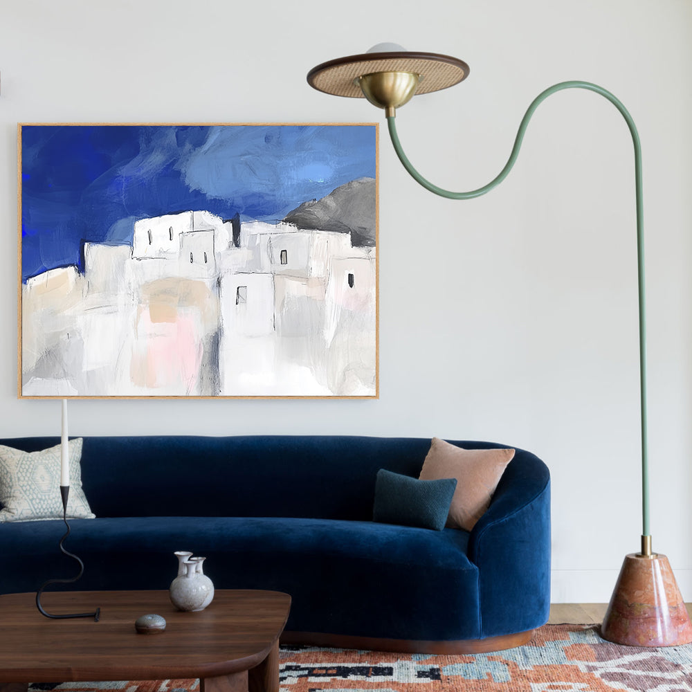 Mediterranean Village Canvas Wall Art