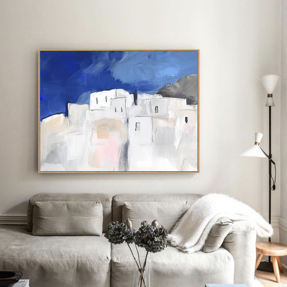 Mediterranean Village Canvas Wall Art