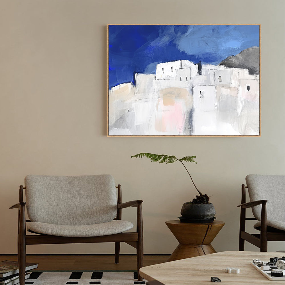 Mediterranean Village Canvas Wall Art