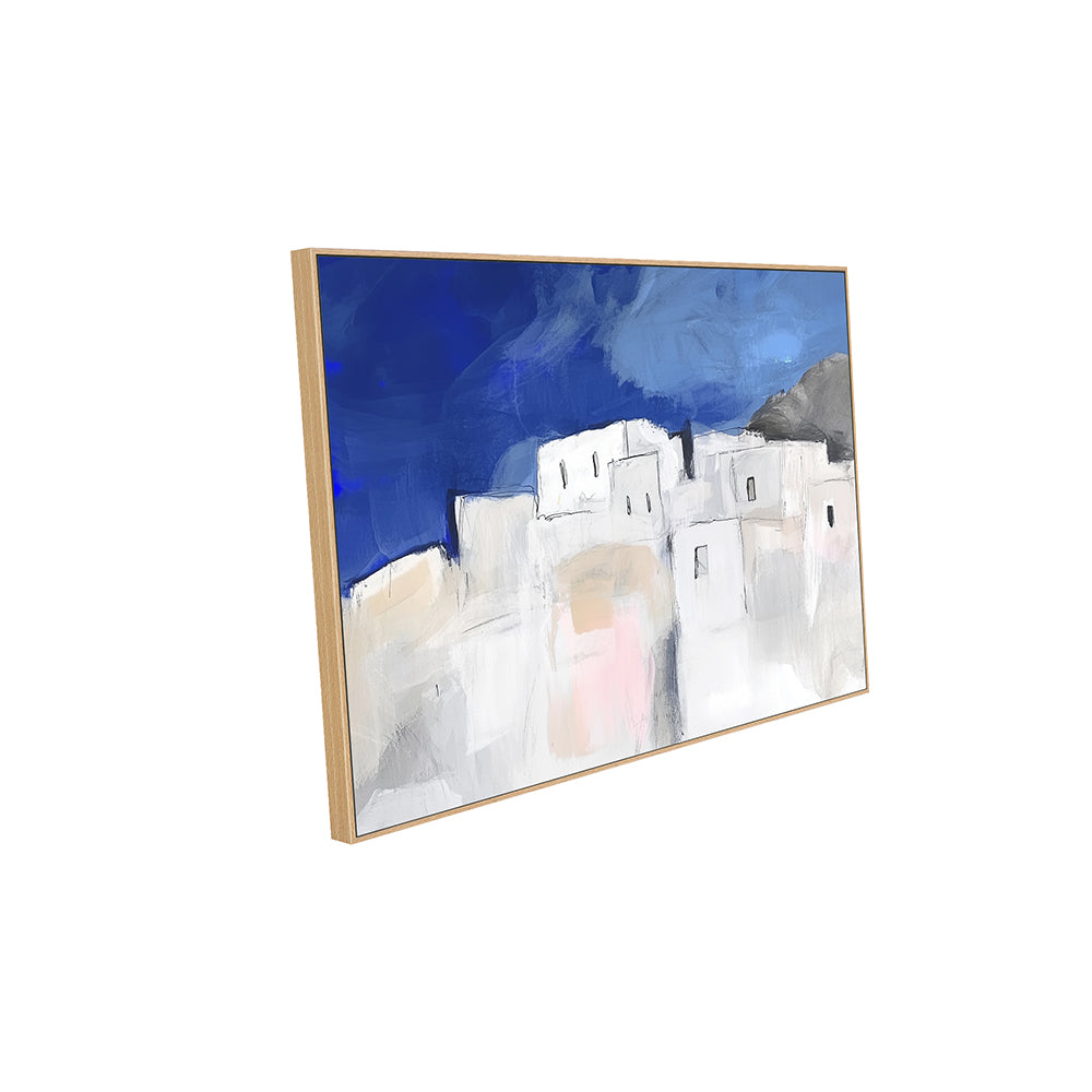 Mediterranean Village Canvas Wall Art