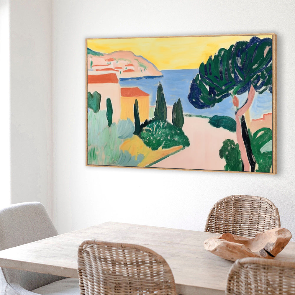 Mediterranean Landscape Canvas Wall Art