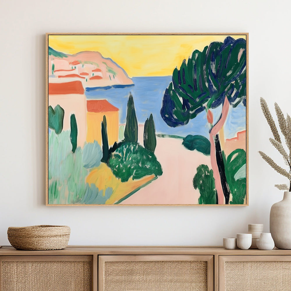 Mediterranean Landscape Canvas Wall Art