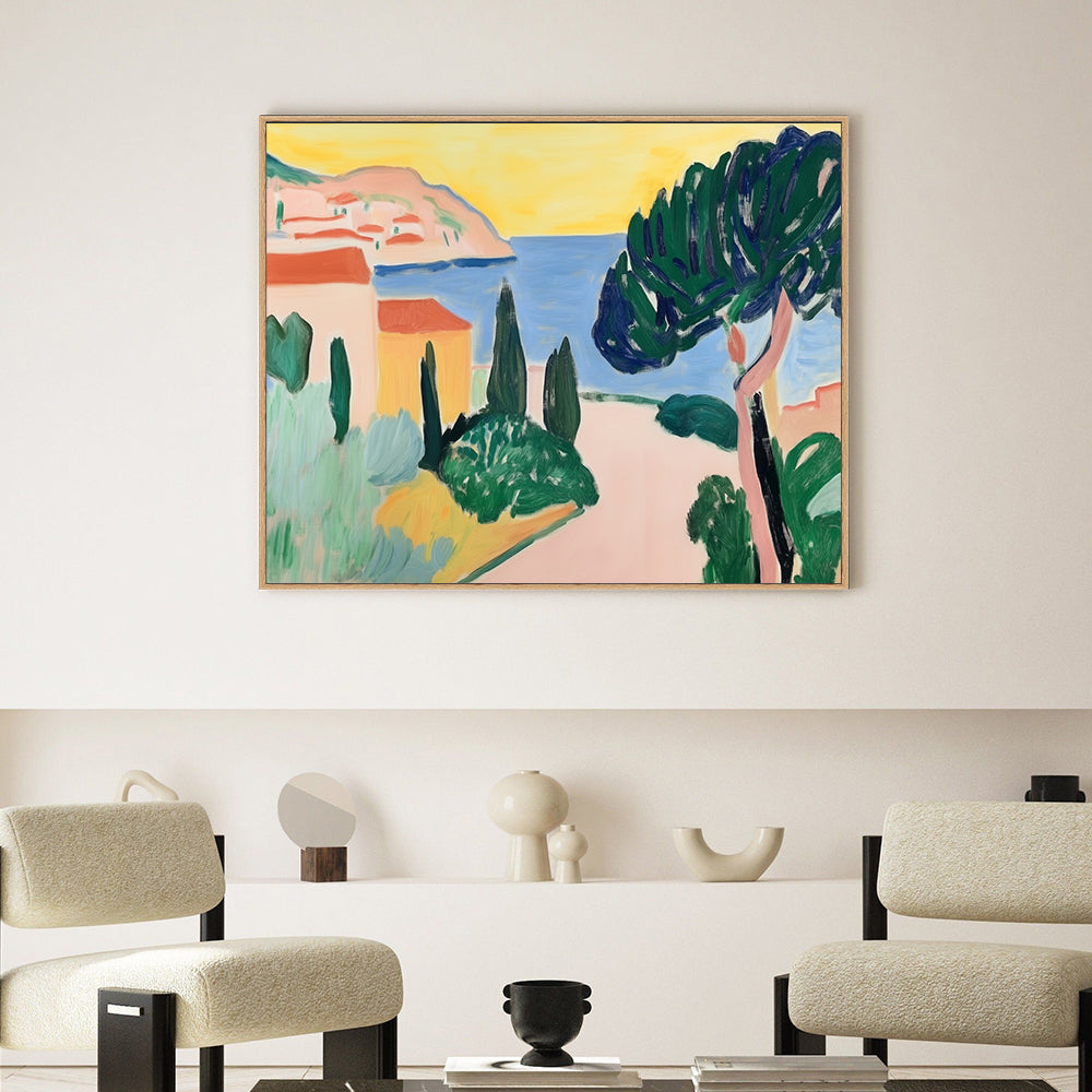Mediterranean Landscape Canvas Wall Art