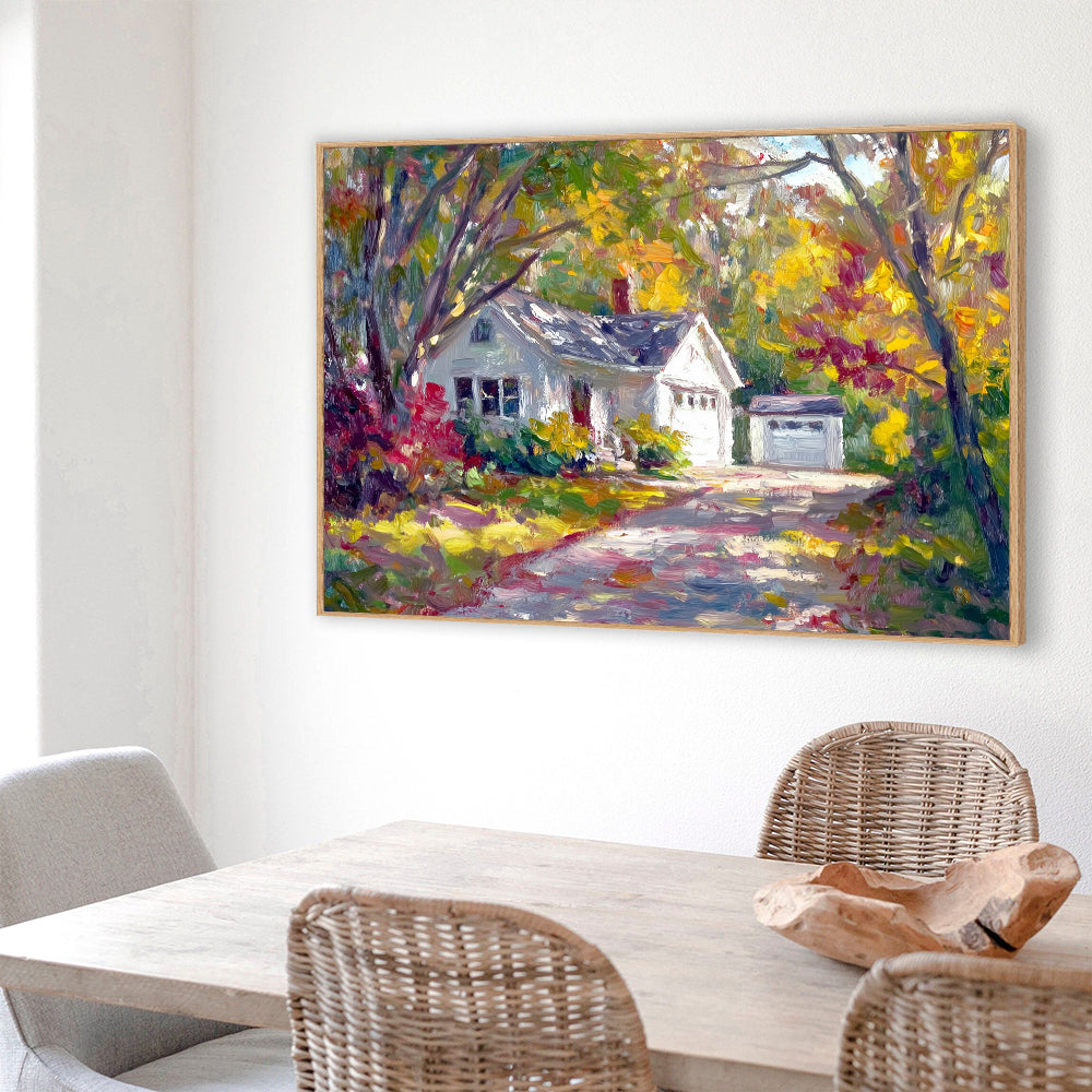 Autumn Serenity Countryside Canvas Wall Art