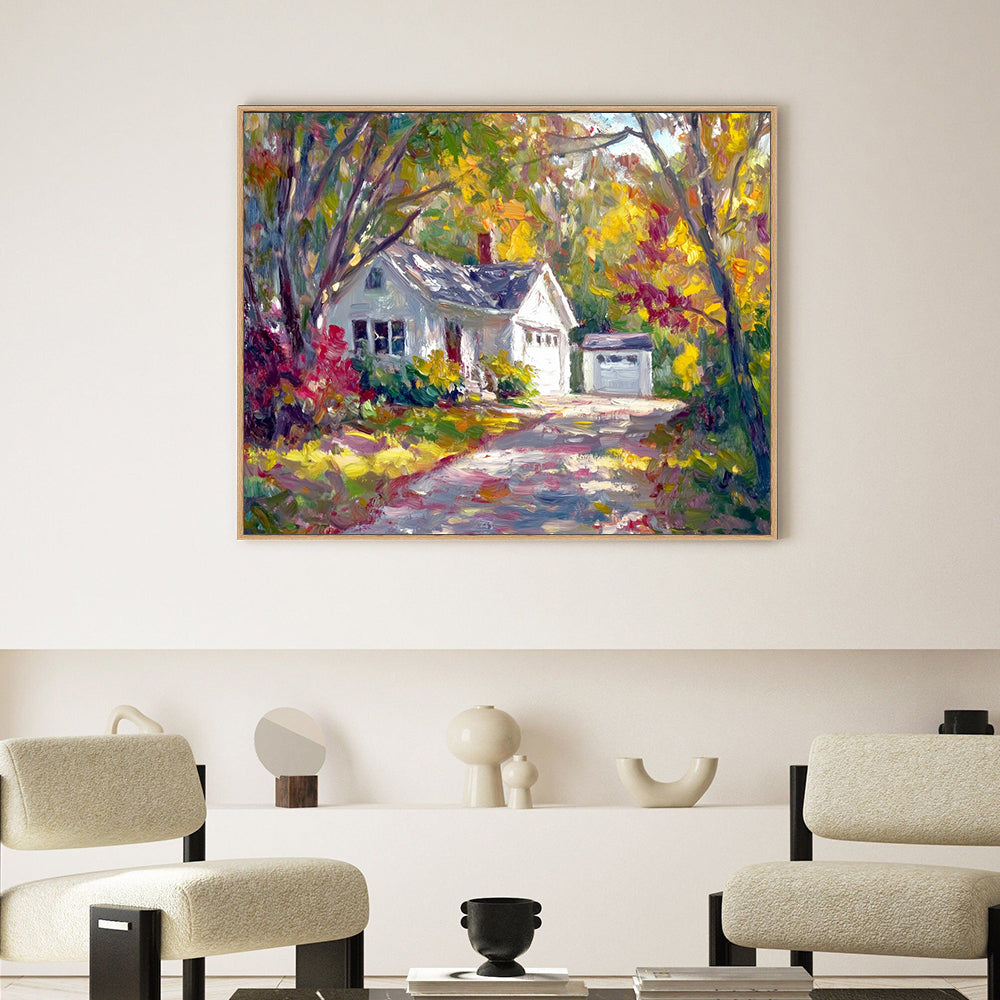 Autumn Serenity Countryside Canvas Wall Art