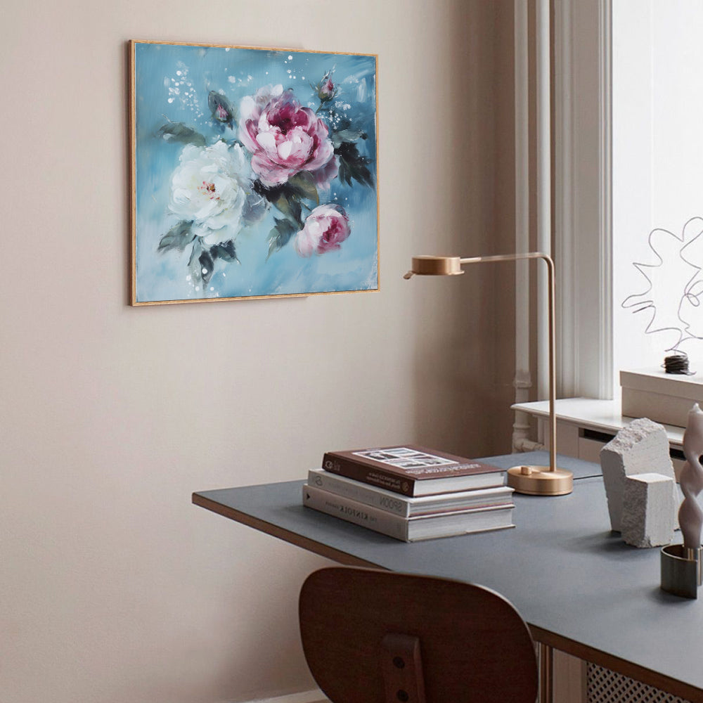 Elegant Floral Bouquet Canvas Wall Art