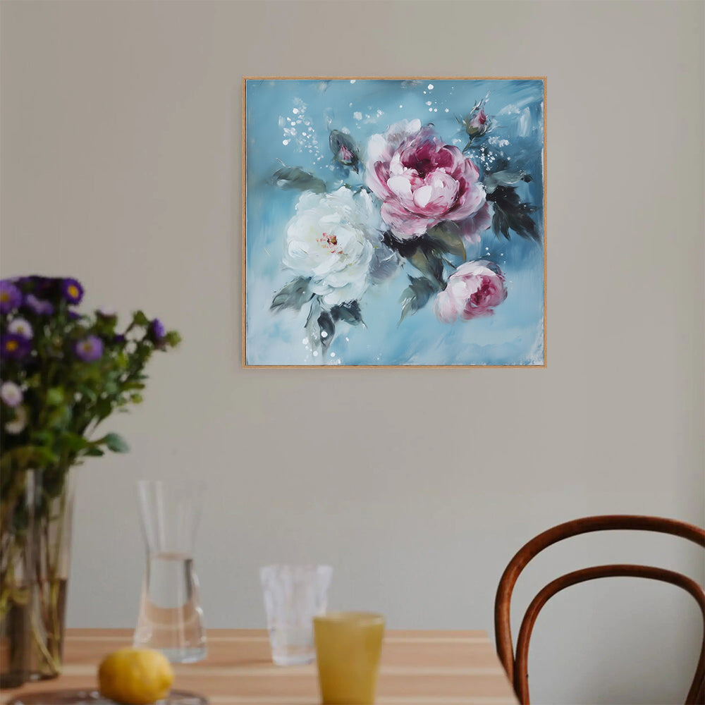 Elegant Floral Bouquet Canvas Wall Art