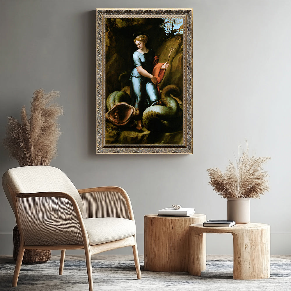 Saint Margaret Of Antioch By Raphael