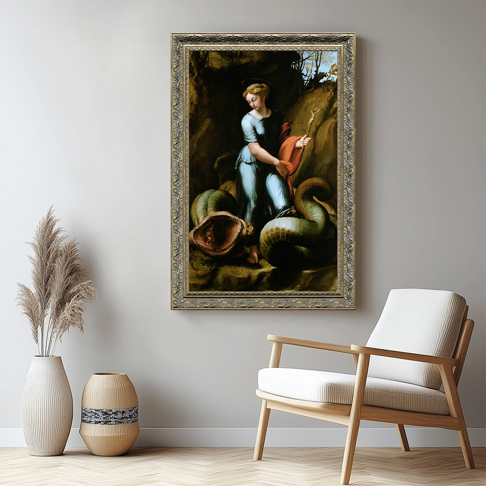 Saint Margaret Of Antioch By Raphael