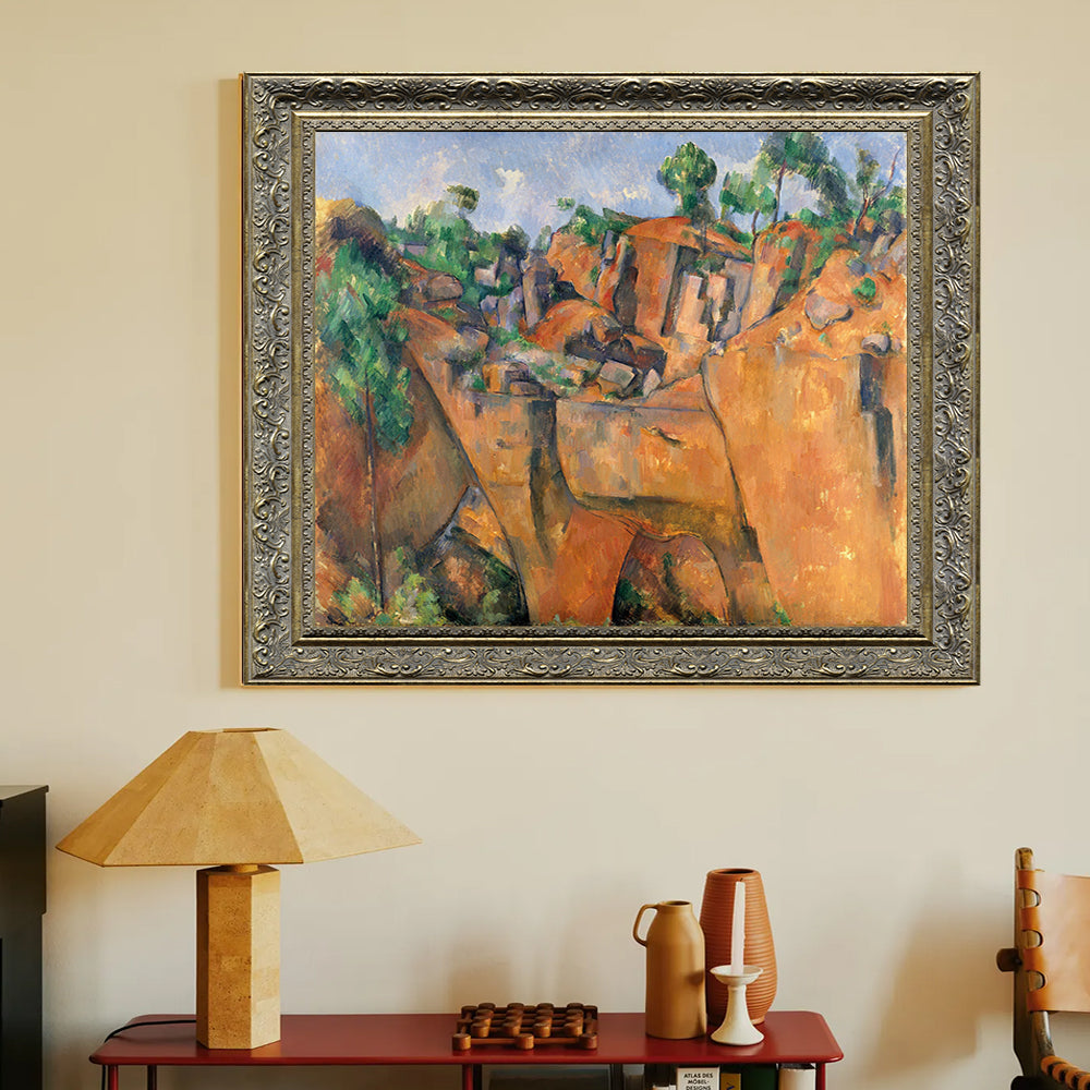 The Quarry At Bibémus By Paul Cézanne