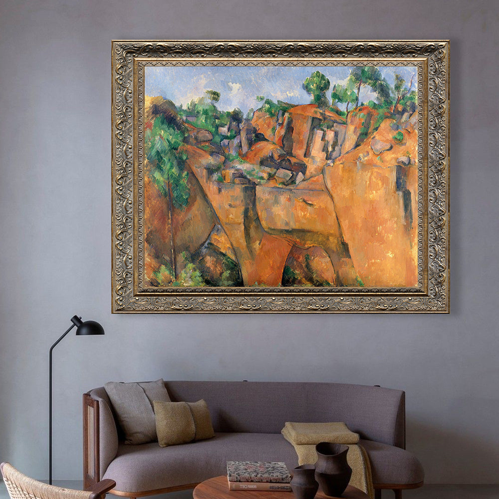 The Quarry At Bibémus By Paul Cézanne