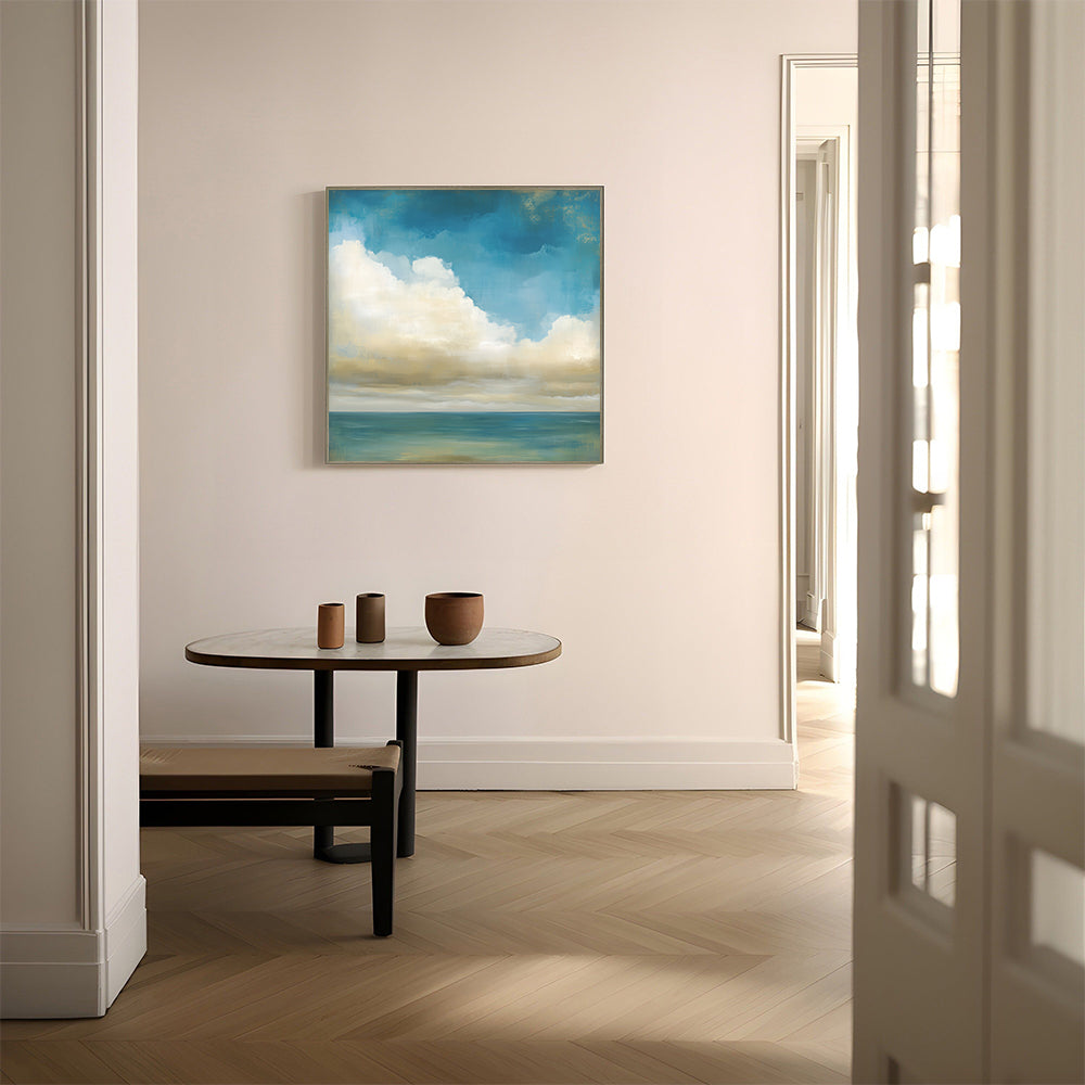 Serene Ocean Horizon Canvas Wall Art