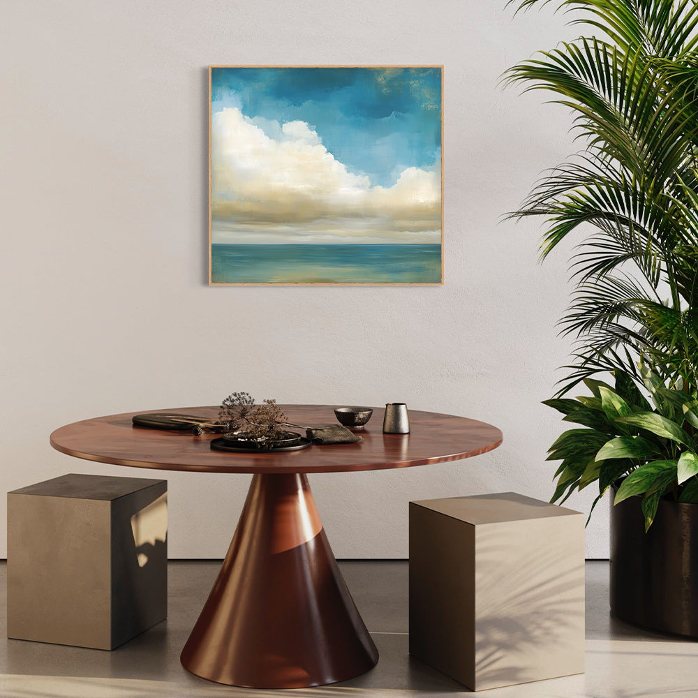 Serene Ocean Horizon Canvas Wall Art