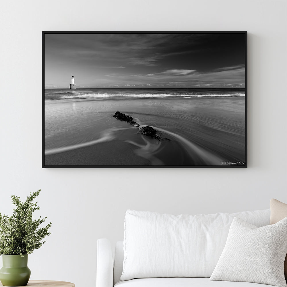Lighthouse On The Shoreline Canvas Wall Art