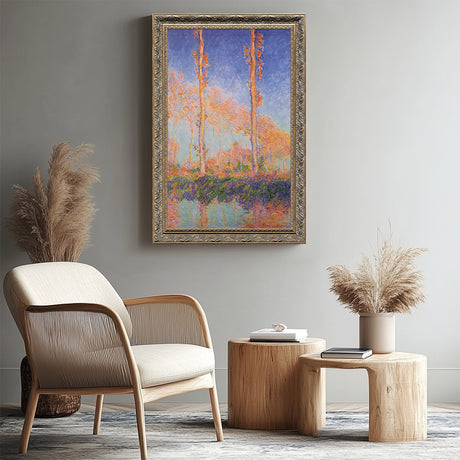 Poplars At Giverny By Claude Monet