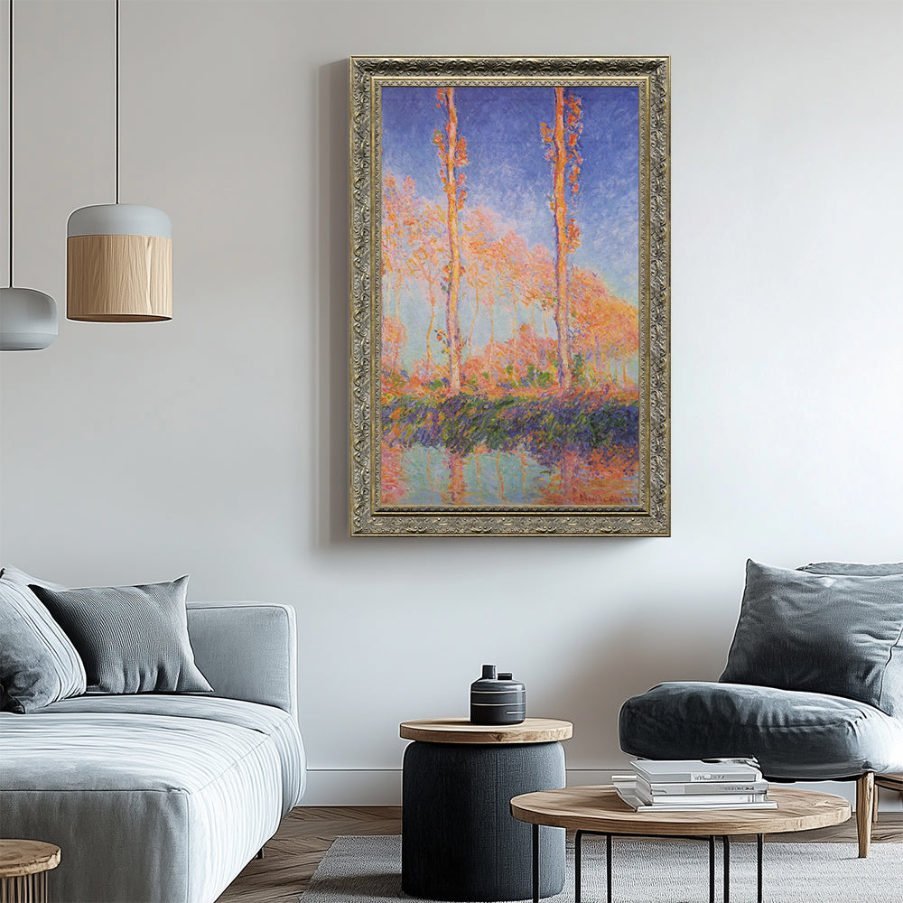 Poplars At Giverny By Claude Monet