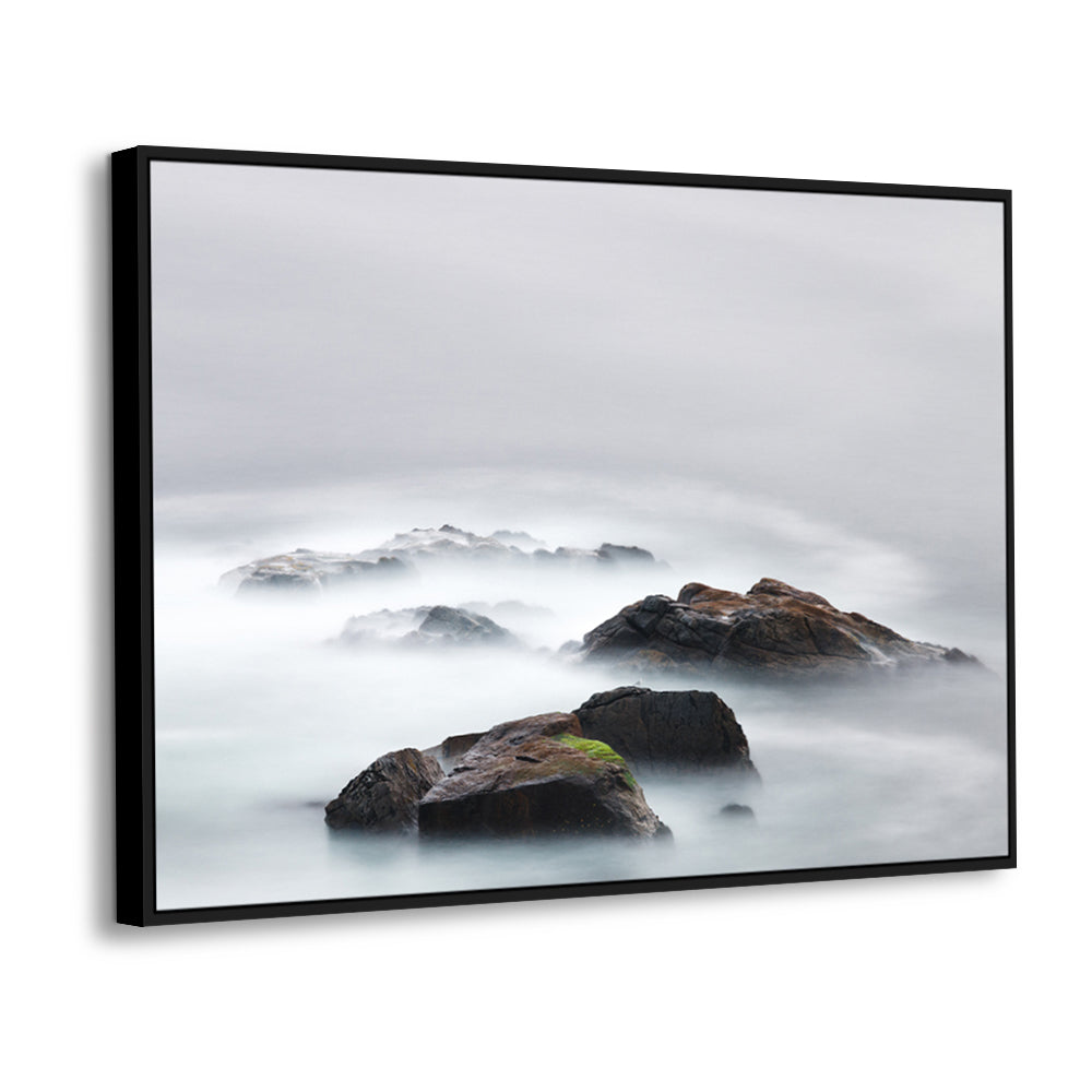 Serene Ocean Rocks Canvas Wall Art