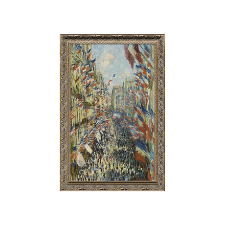 "La Rue Montorgueil" By Claude Monet