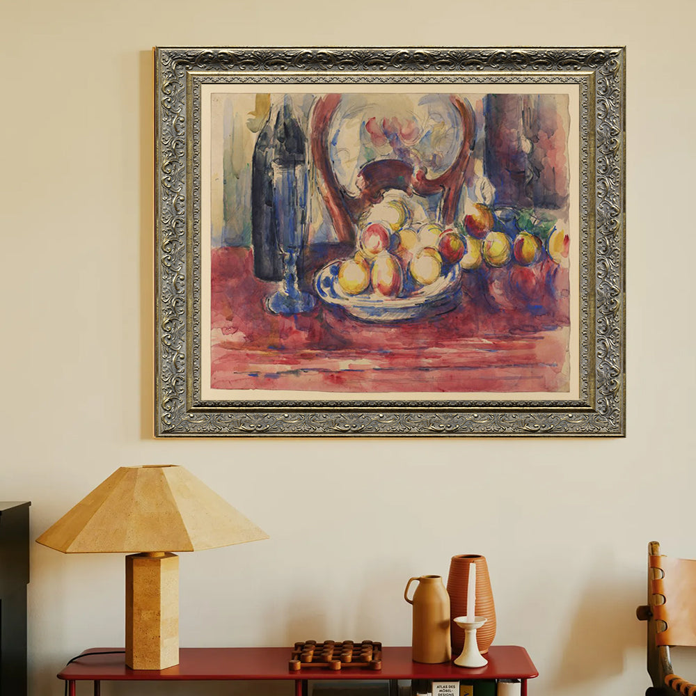 Apples And Bottle By Paul Cézanne