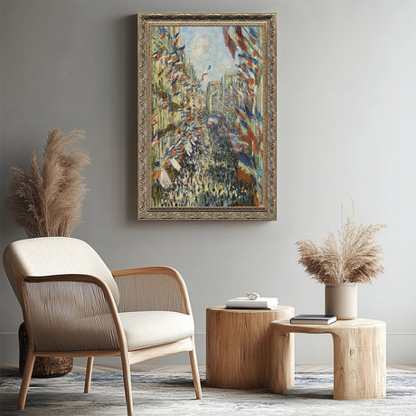 "La Rue Montorgueil" By Claude Monet